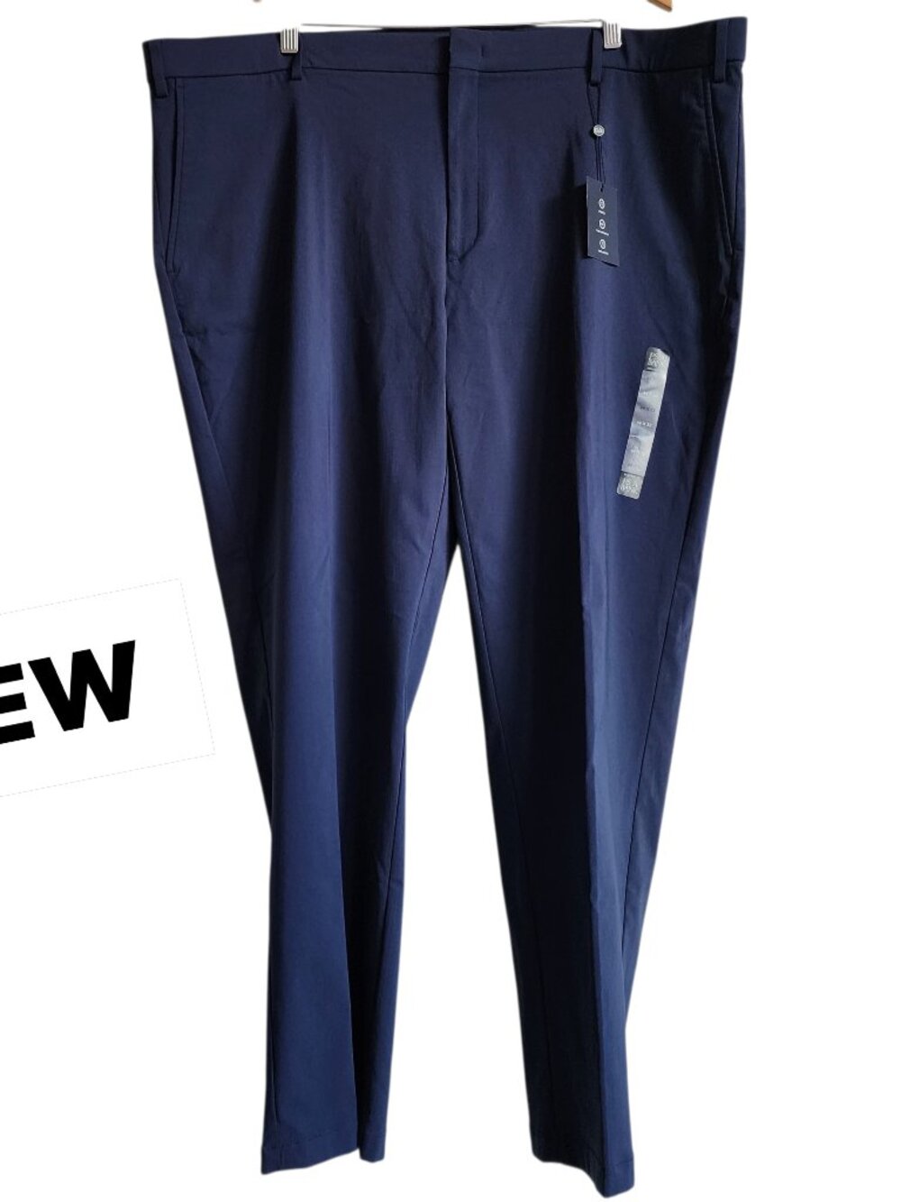 44x32 Blue Chinos Jos A Bank Casual Chino Active Stretch Pant Navy Traveler New